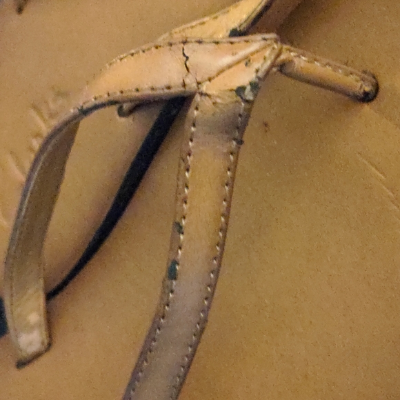 Clarks Tan Salon Spirit Flip-Flop Sandals - Picture 12 of 14